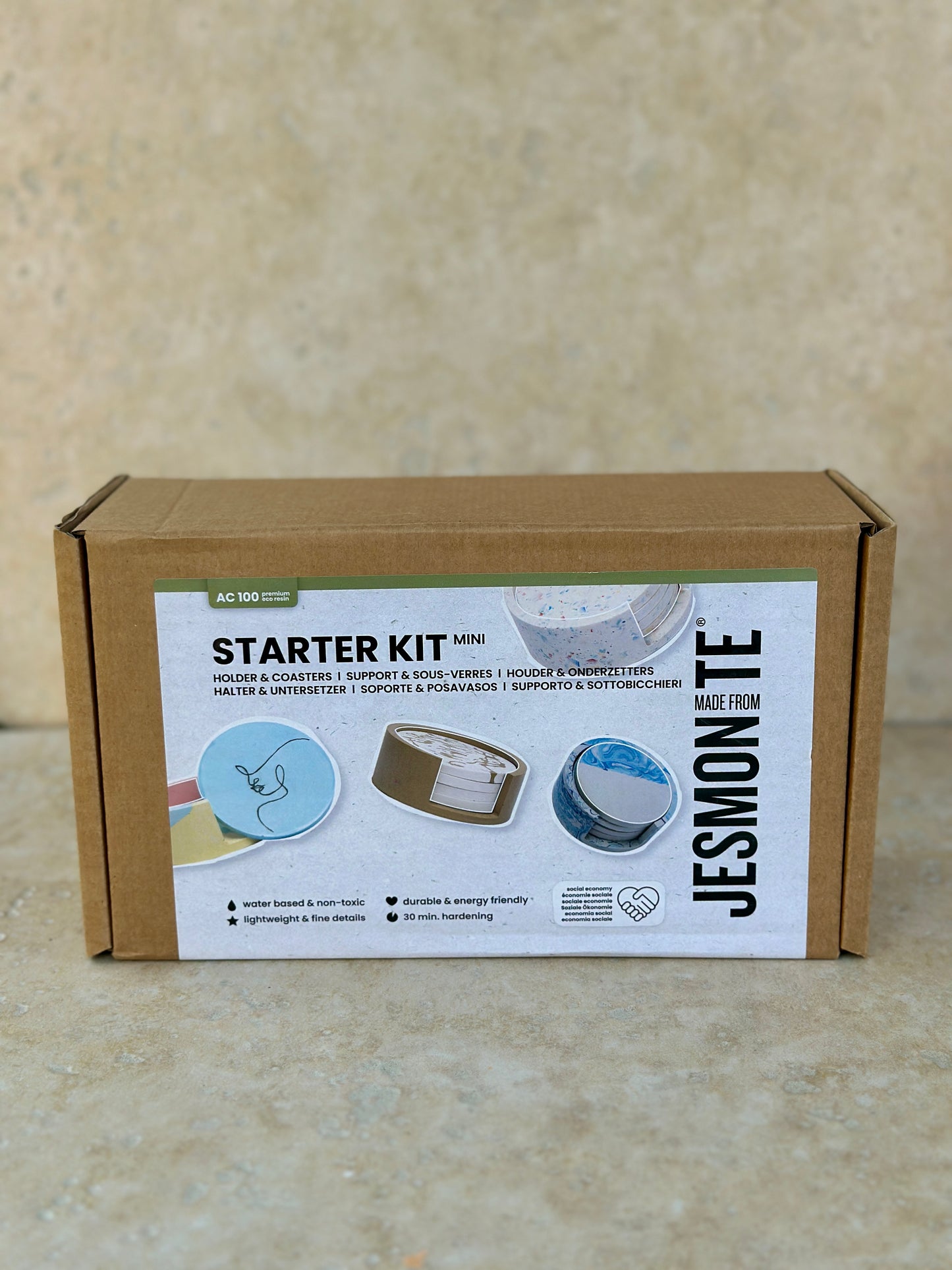 Kit DIY Jesmonite - Set de dessous de verre