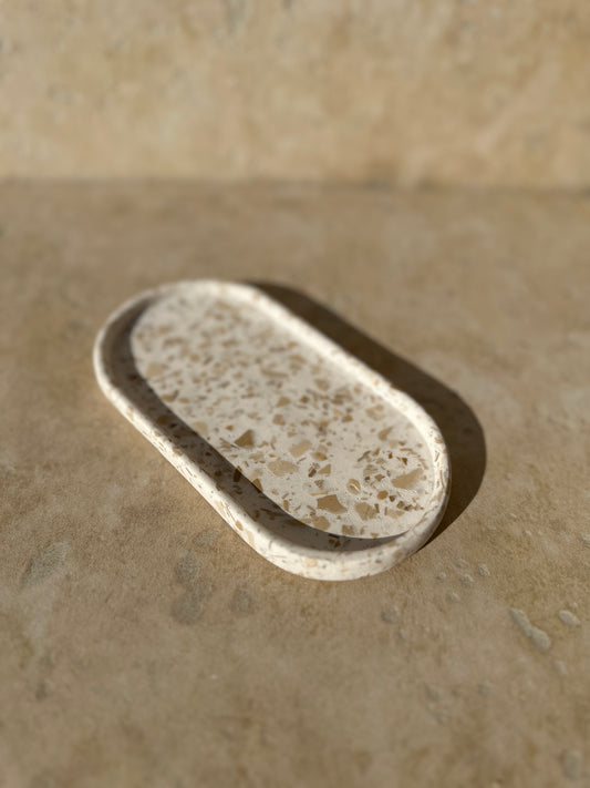 Oval Tray & Pot ~ All Terrazzo