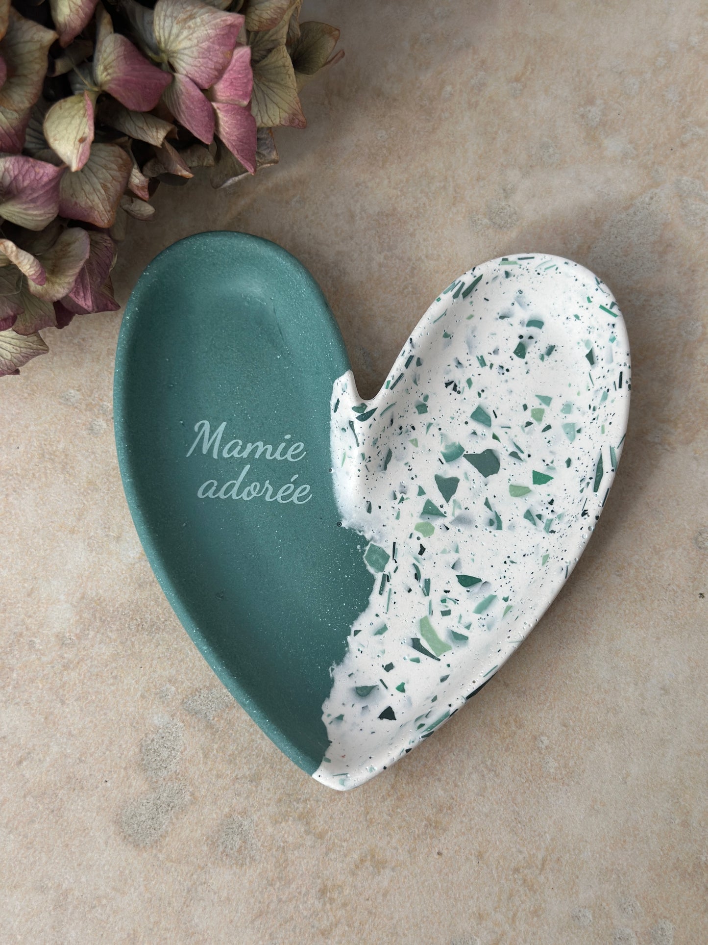 Coupelle à bijoux coeur personnalisable
