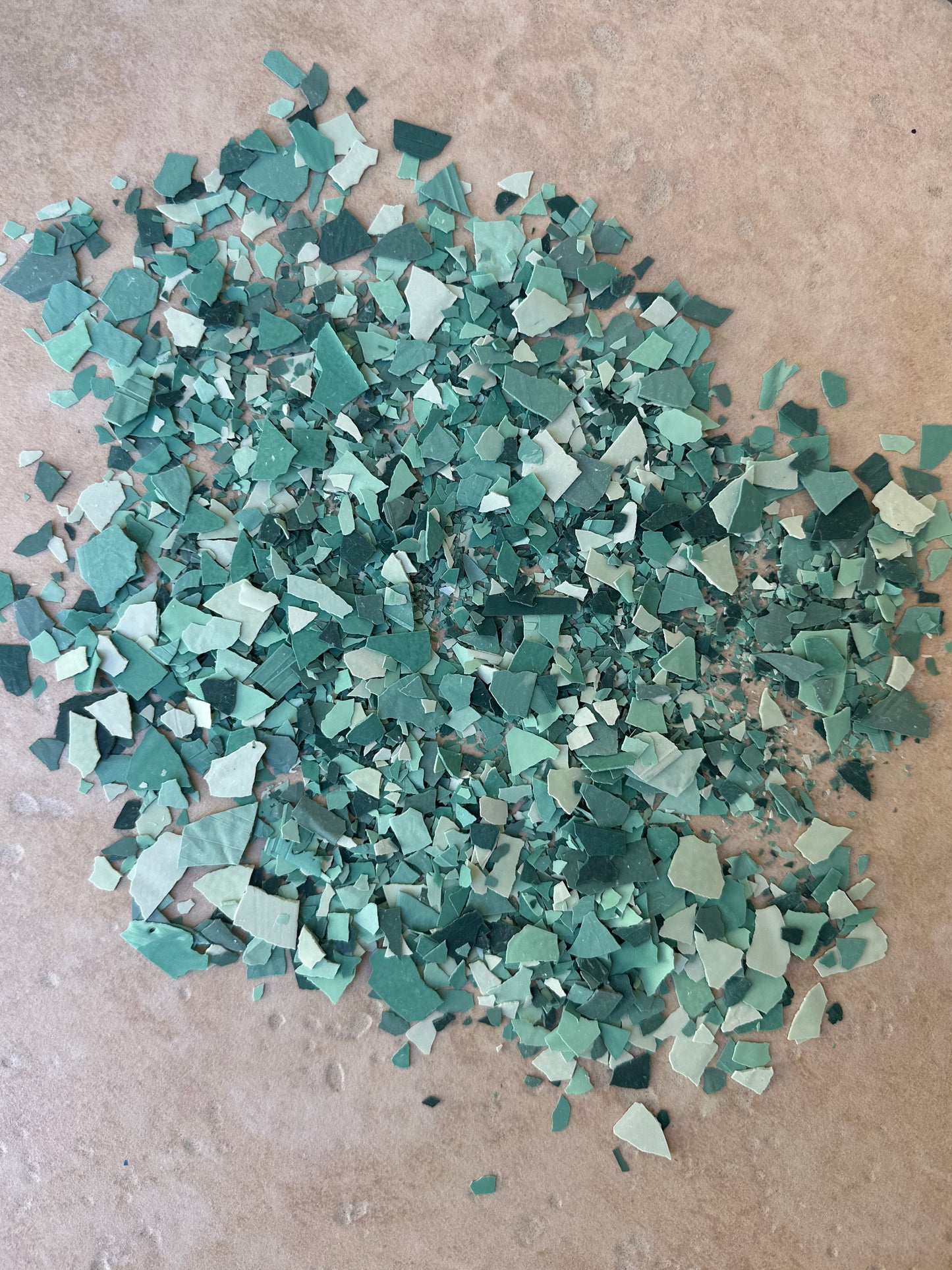 Terrazzo prêt à l'emploi - Nuances Vert (Jesmonite)