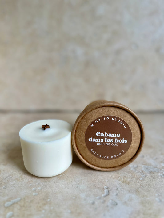 Recharge bougie Cabane dans les bois