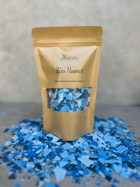 Terrazzo prêt à l'emplio Nuances de bleu 200g
