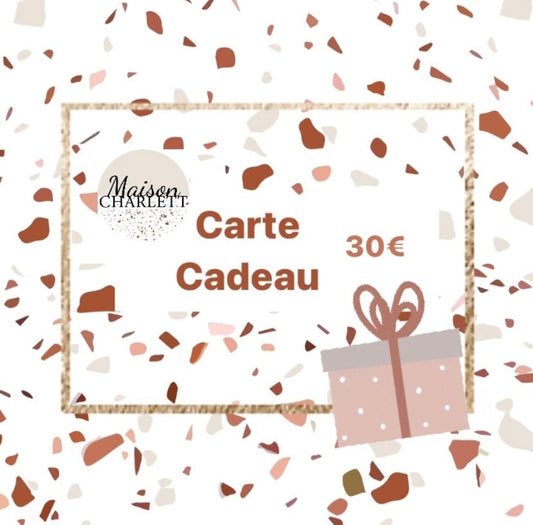 Carte Cadeau - Maison Charlett