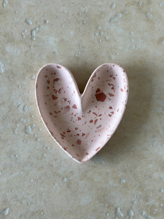 Coupelle Coeur ~ Terrazzo Rose - Maison Charlett