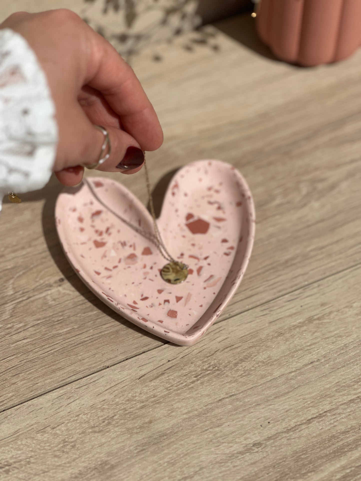 Coupelle Coeur ~ Terrazzo Rose - Maison Charlett