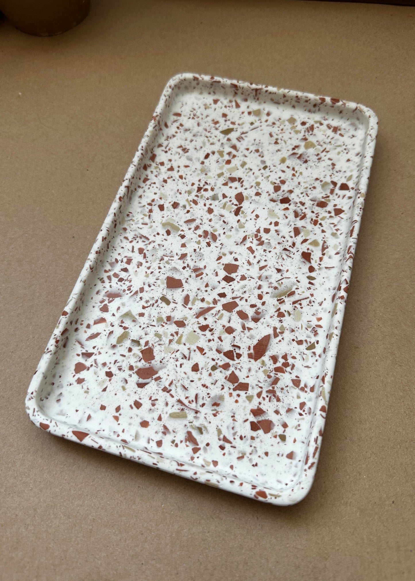 Plateau Freya ~ Terrazzo Terracotta - Maison Charlett