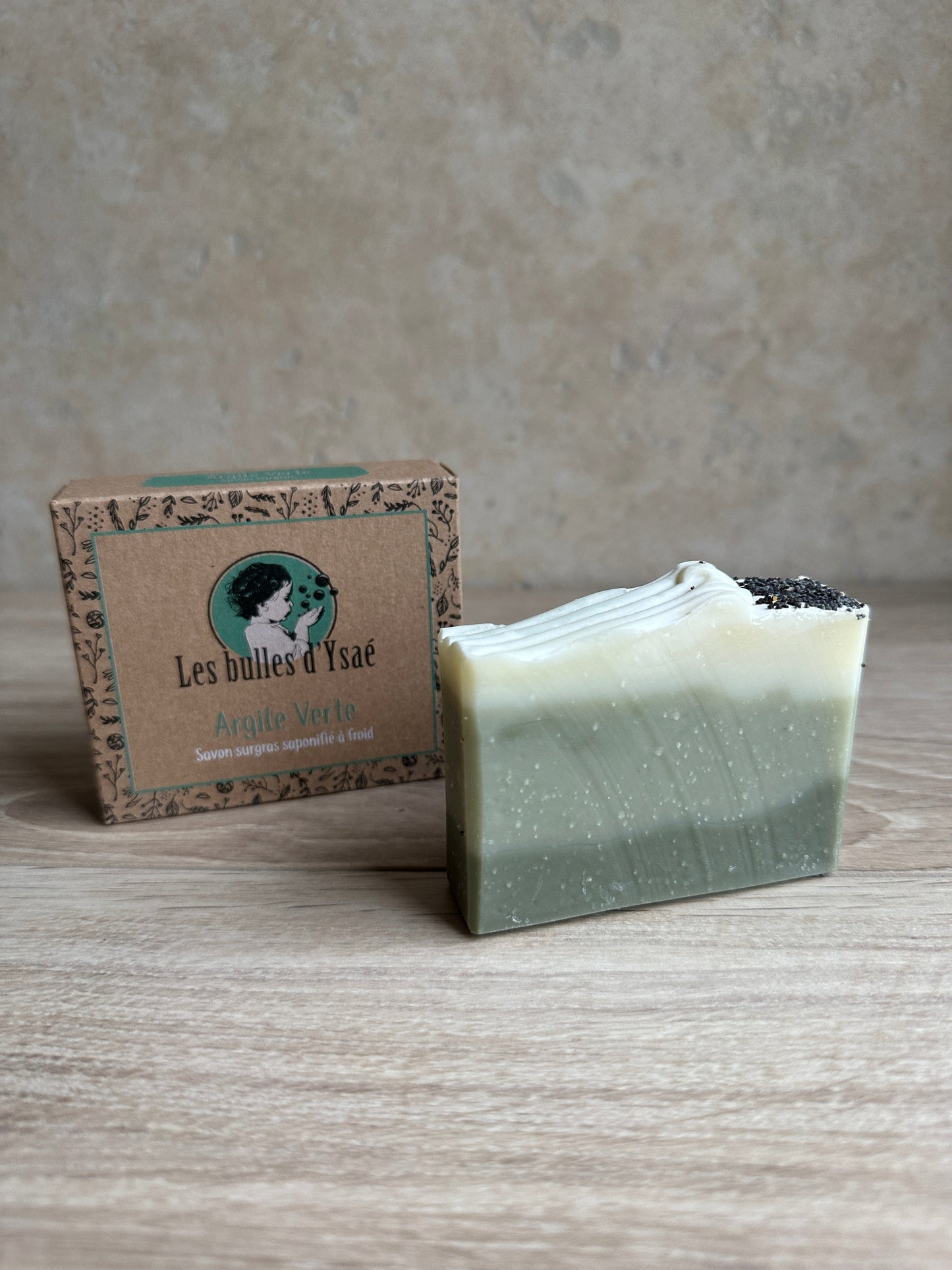 Savon argile verte - Maison Charlett