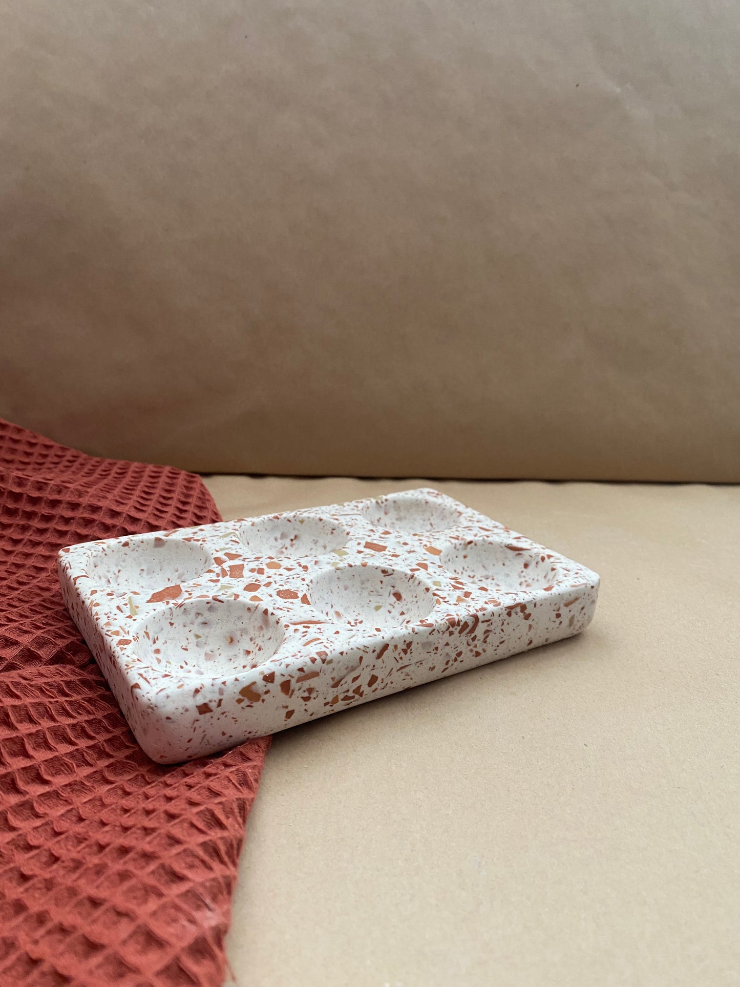 Egg Holder ~Terrazzo Terracotta