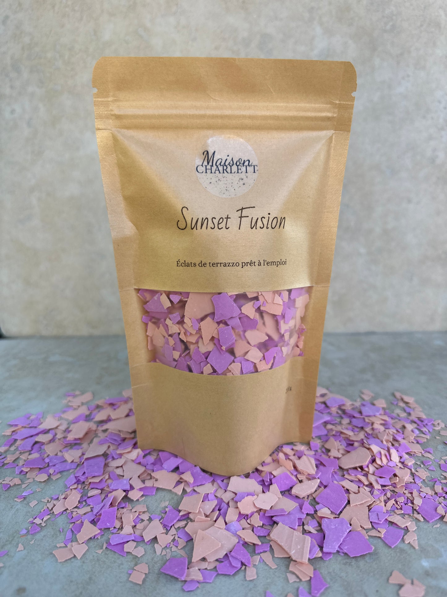 Terrazzo prêt à l'emploi - Sunset Fusion (Jesmonite)