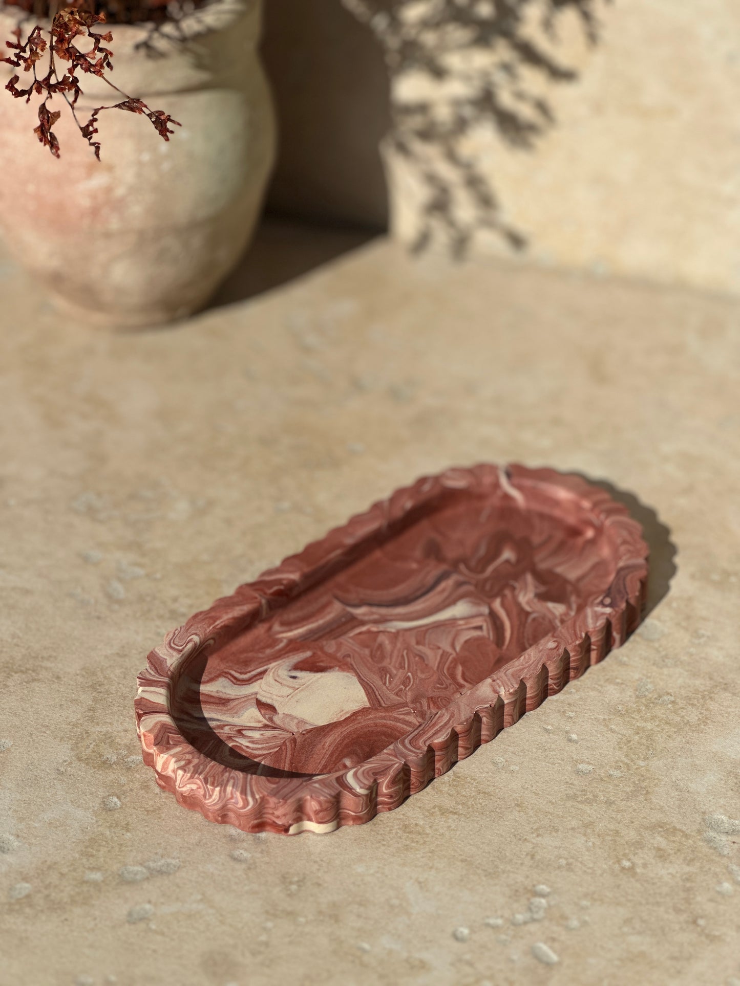 Lucy Tray ~ Terrazzo Terracotta