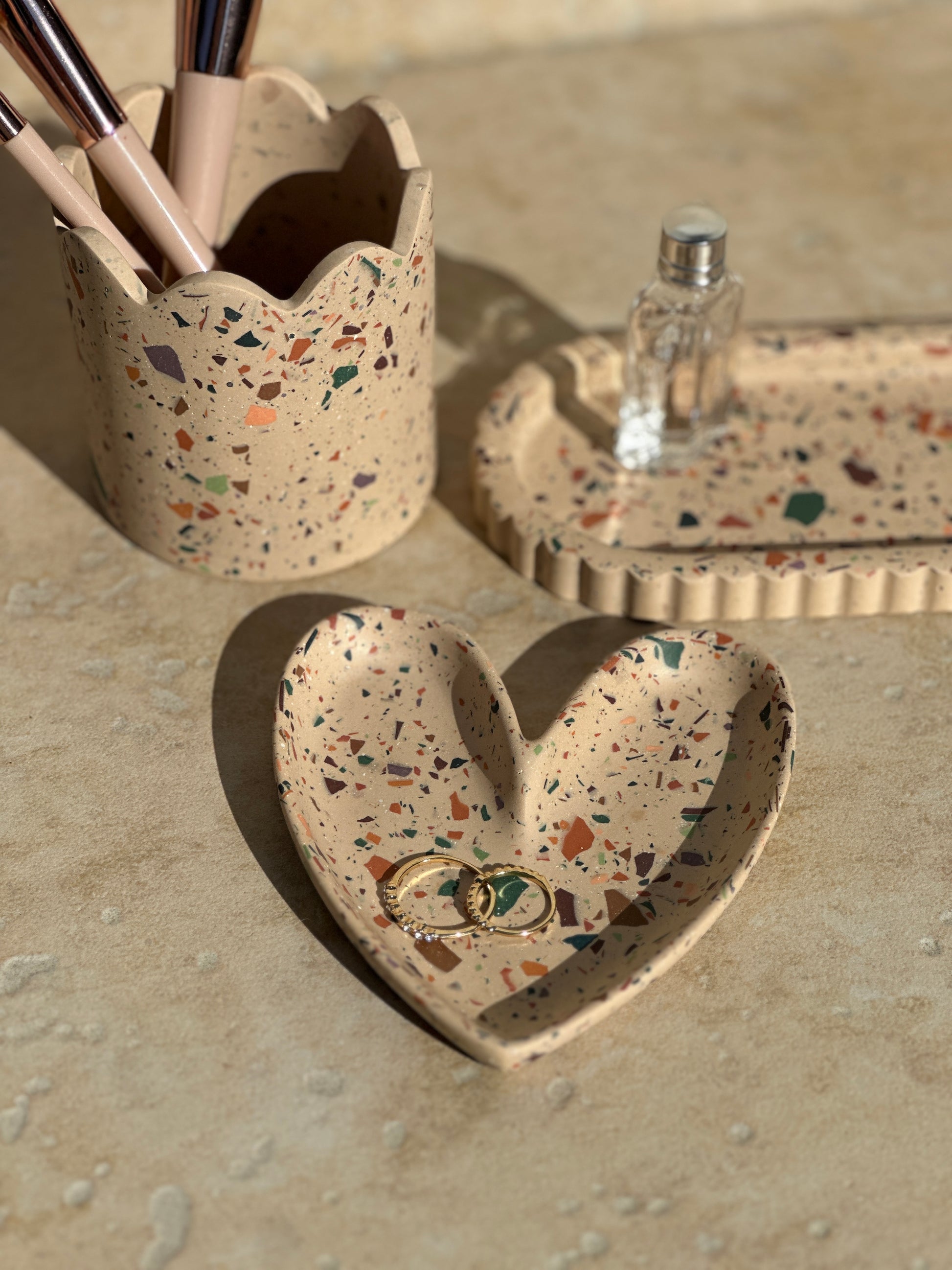 Coupelle à bijoux Terrazzo collection Éclats d'Automne