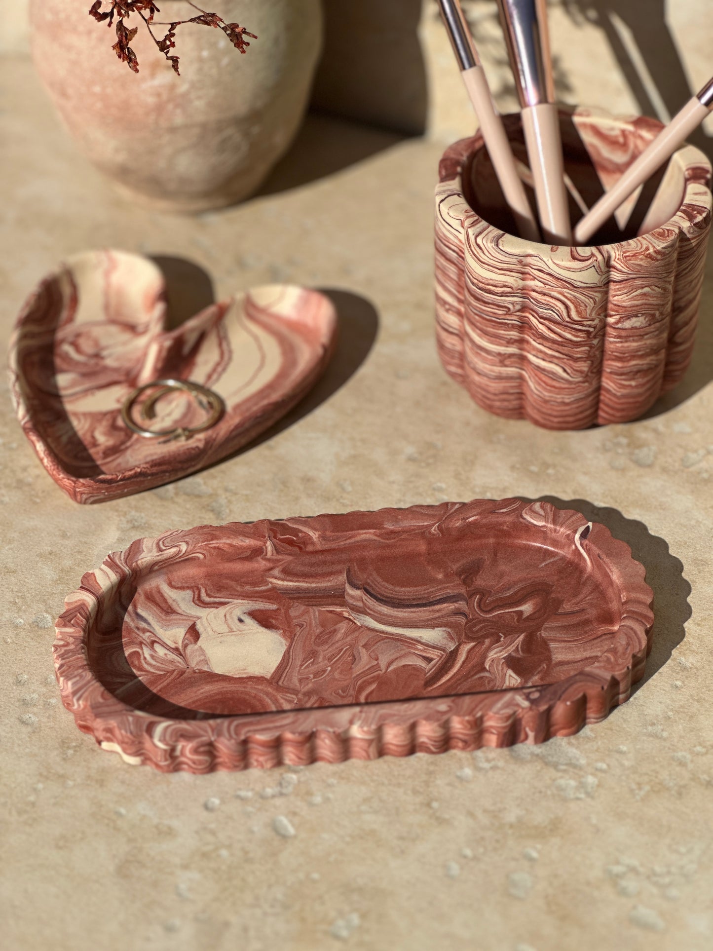 Lucy Tray ~ Terrazzo Terracotta