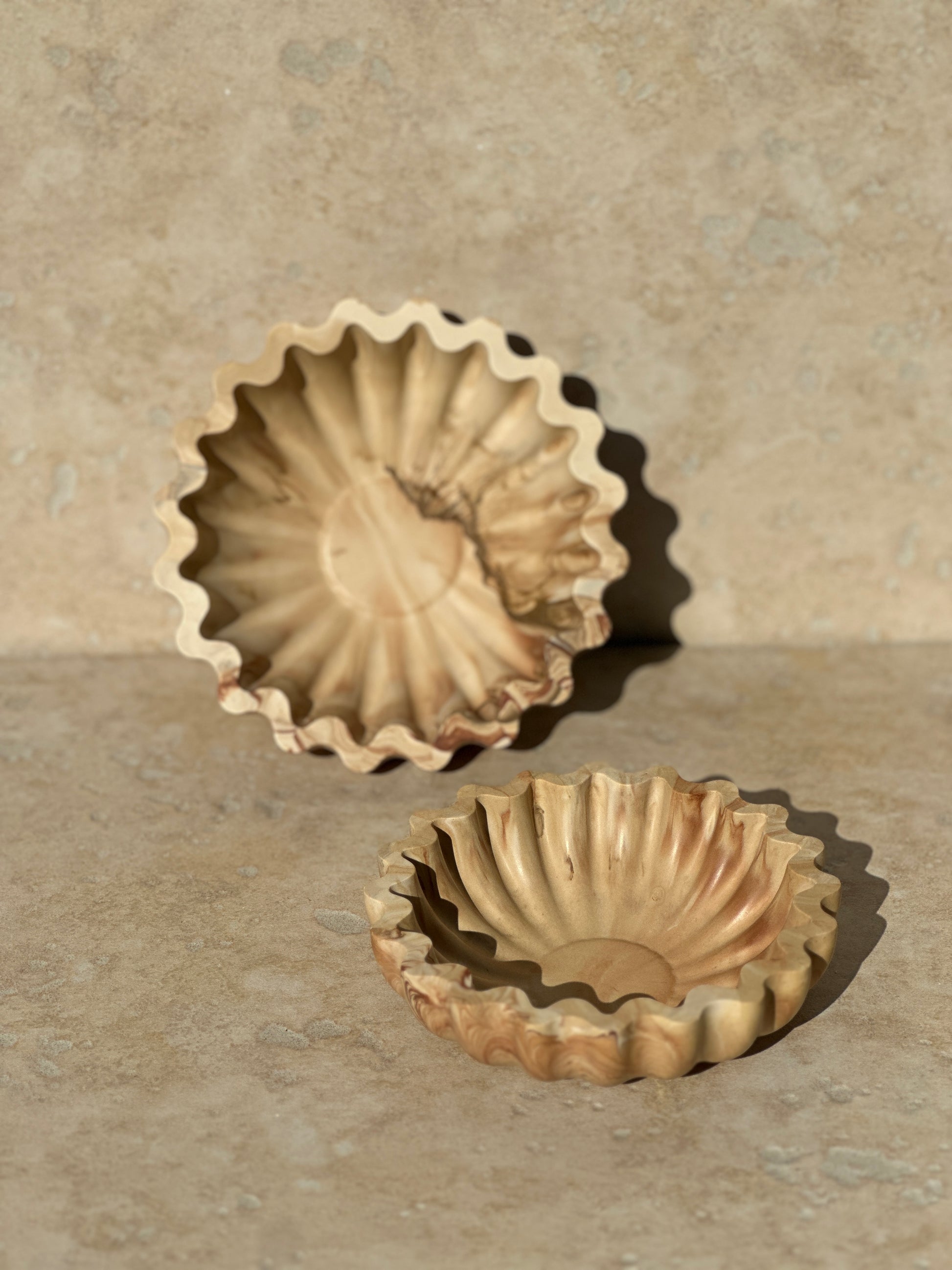 Bowls Solène marbré beige Collection Éclats d'Automne