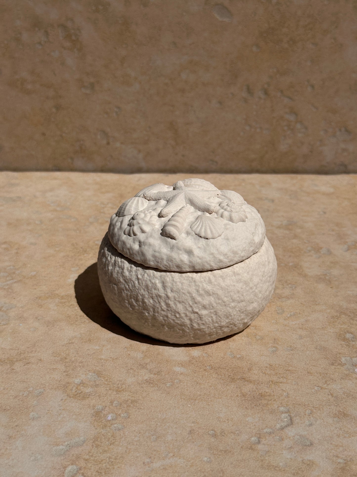 Calypso pot couvercle relief coquillages