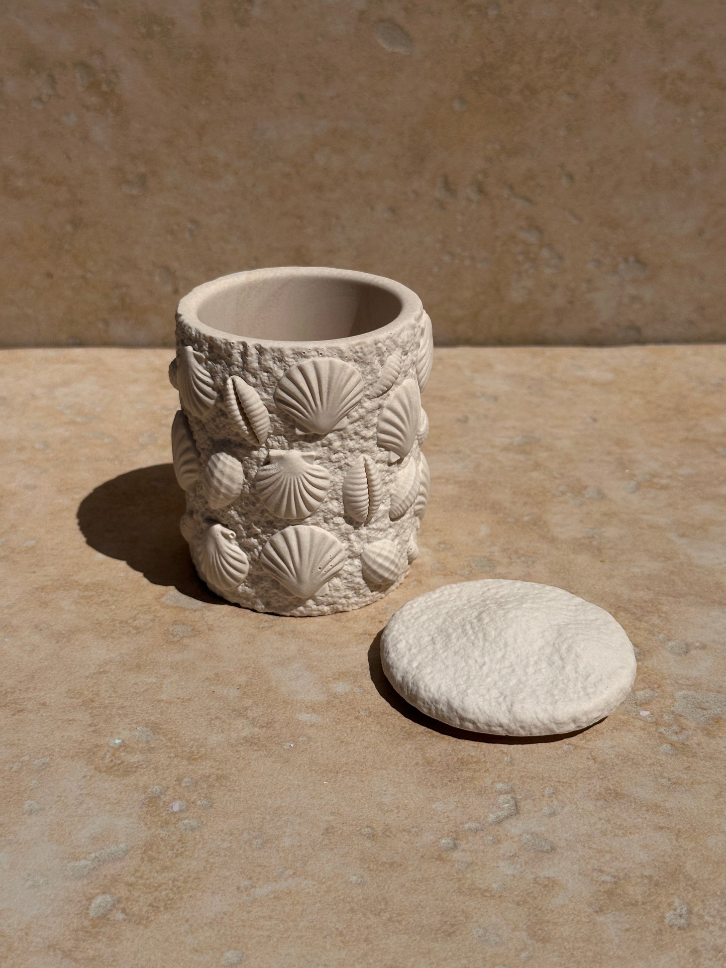 Coralie pot coquillages avec couvercle