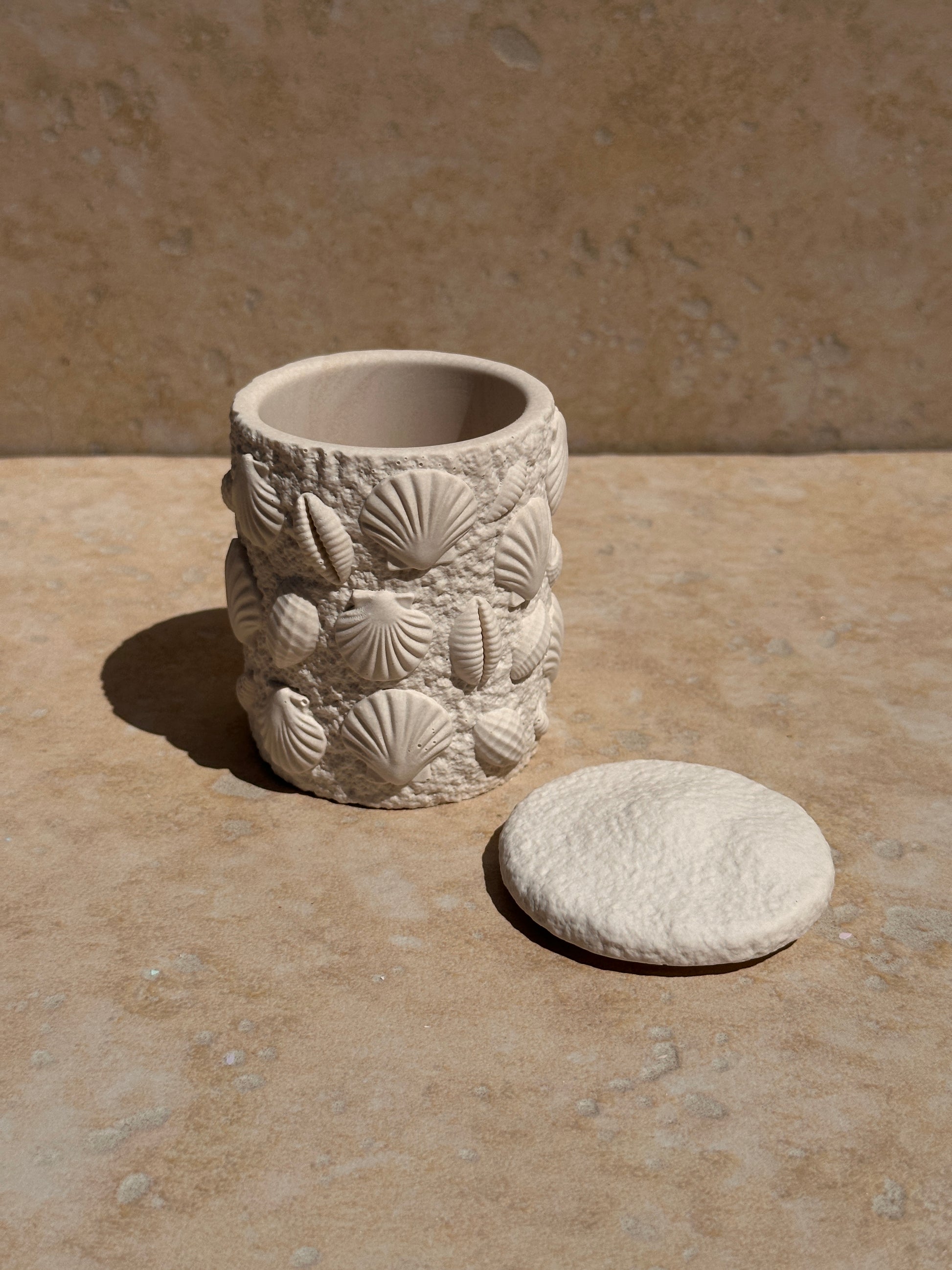 Coralie pot coquillages avec couvercle