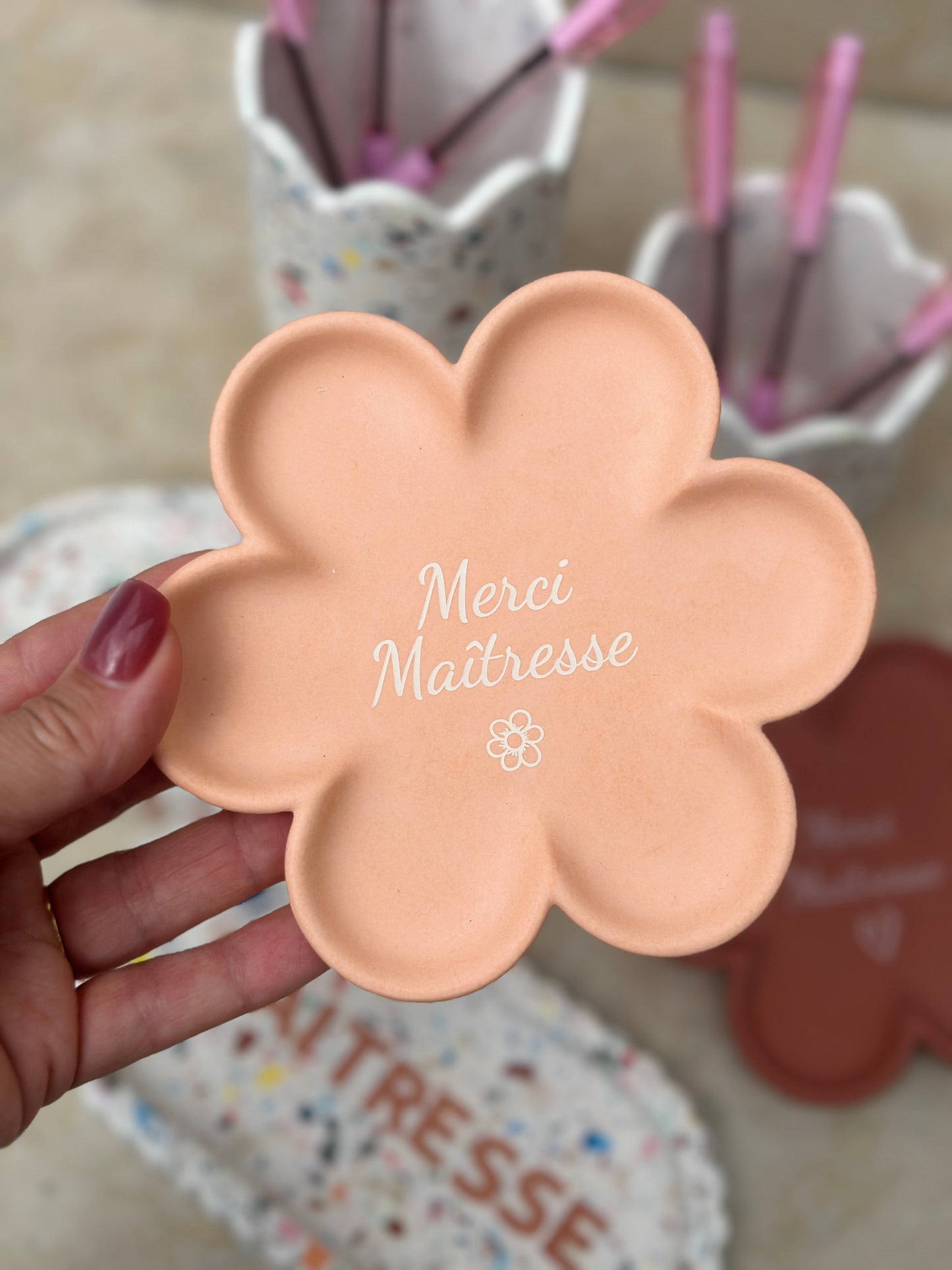 Coupelle Corail Fleur personnalisable