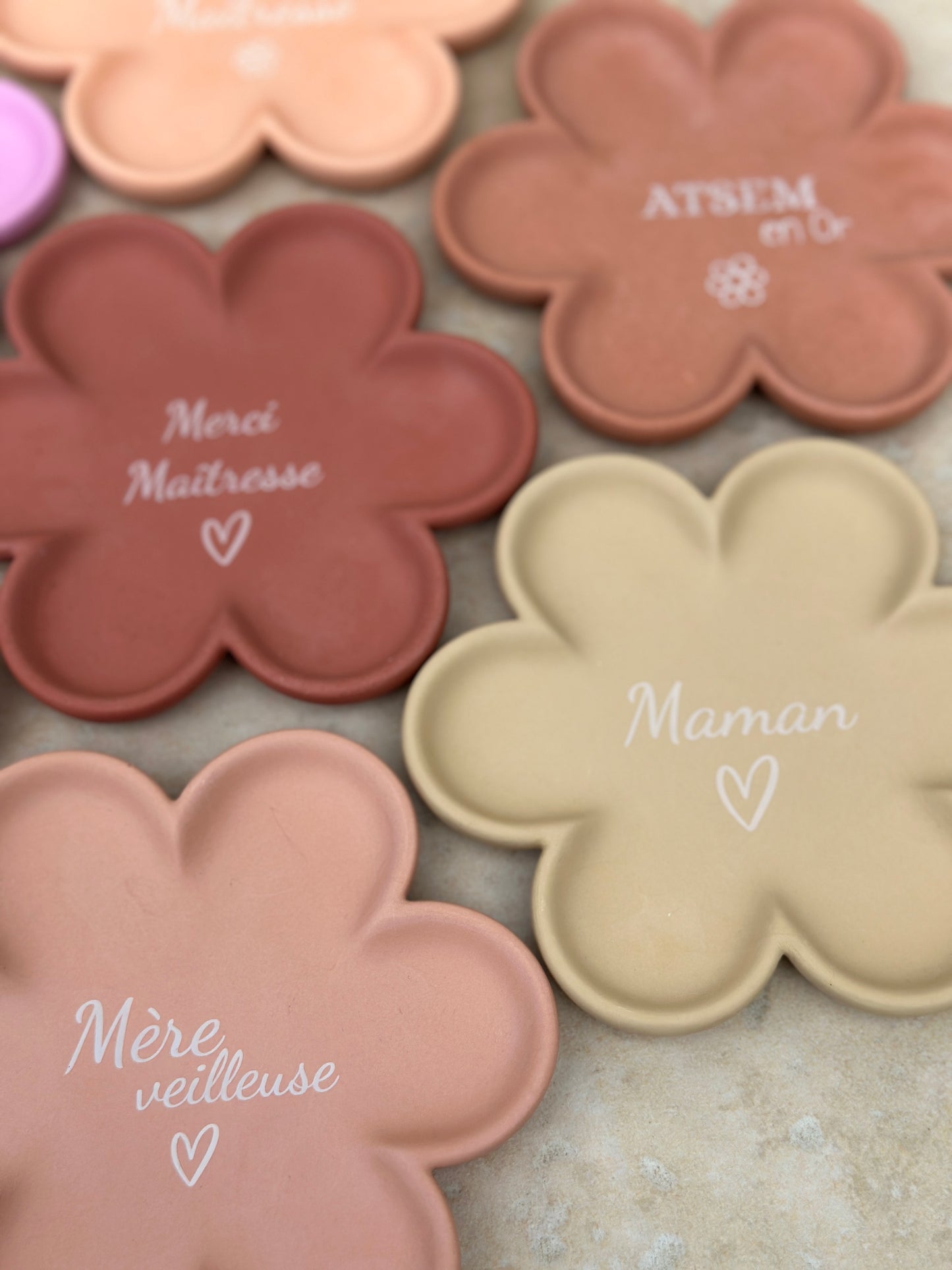 Coupelles fleur cadeaux fin d'année scolaire