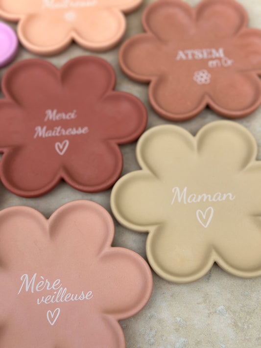 Coupelles fleur cadeaux fin d'année scolaire