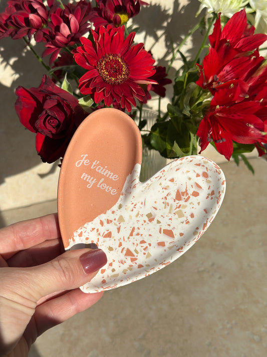 Coupellle cœur gravure personnalisée 