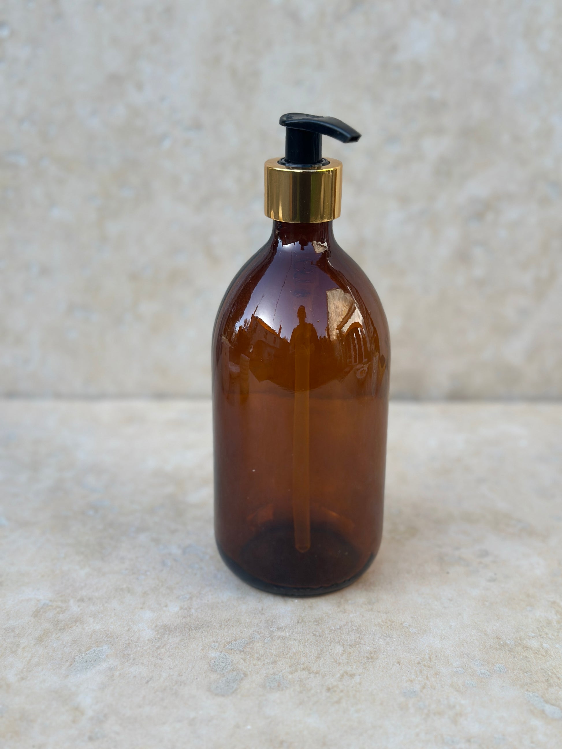 Distributeur savon pompe noire ou doré 500ml