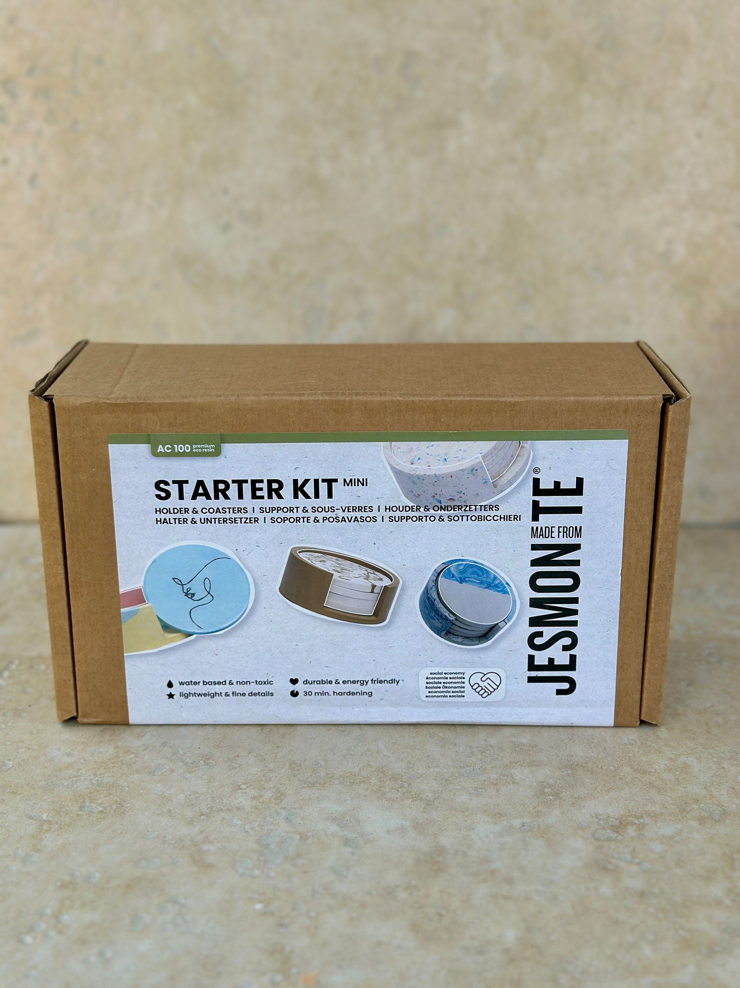 Kit DIY Jesmonite - Set de dessous de verre