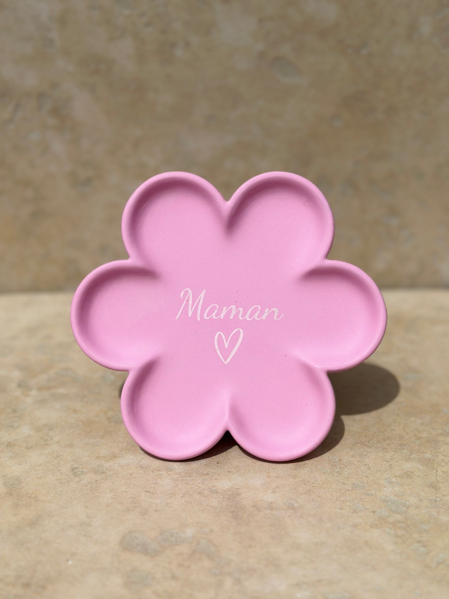 Coupelle Fleur personnalisée - Prénom / Maîtresse / Au choix