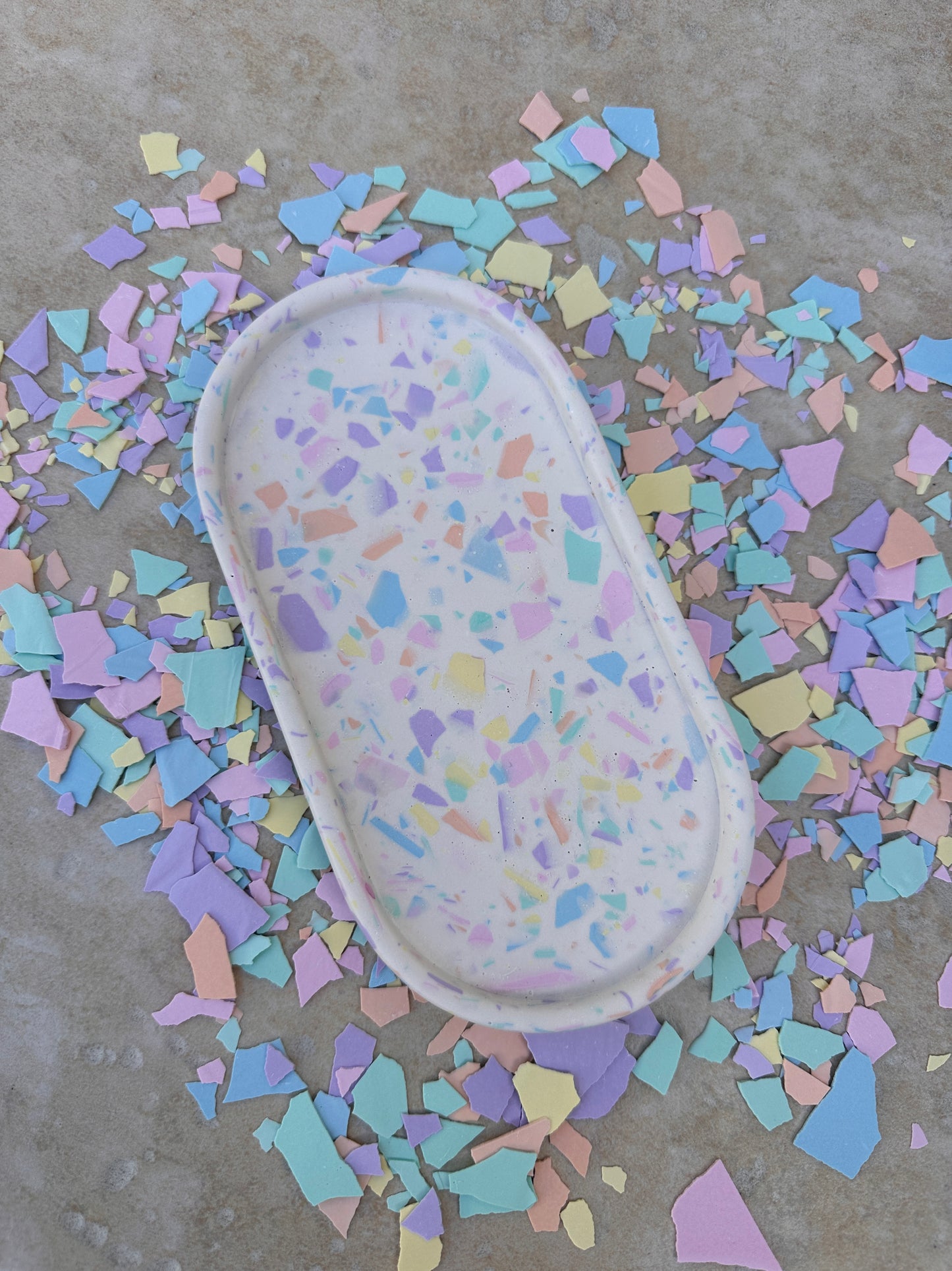 Terrazzo prêt à l'emploi - Douceur Pastel (Jesmonite)