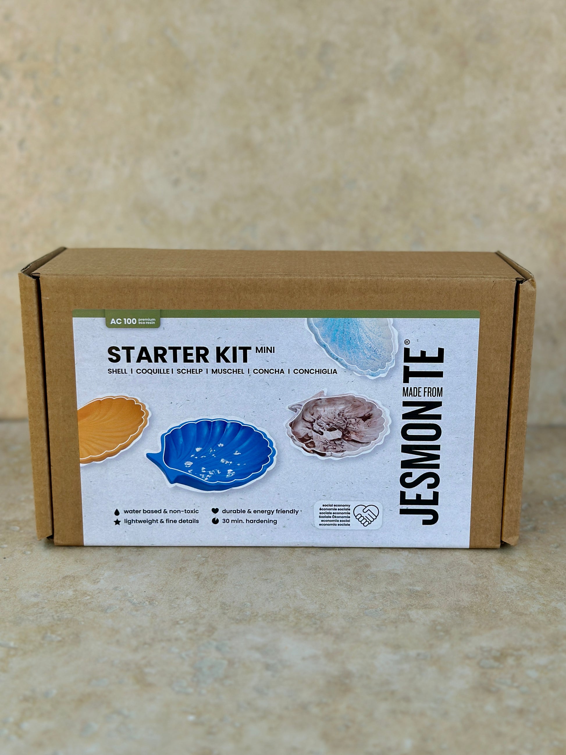 Kit DIY Jesmonite coquillage 