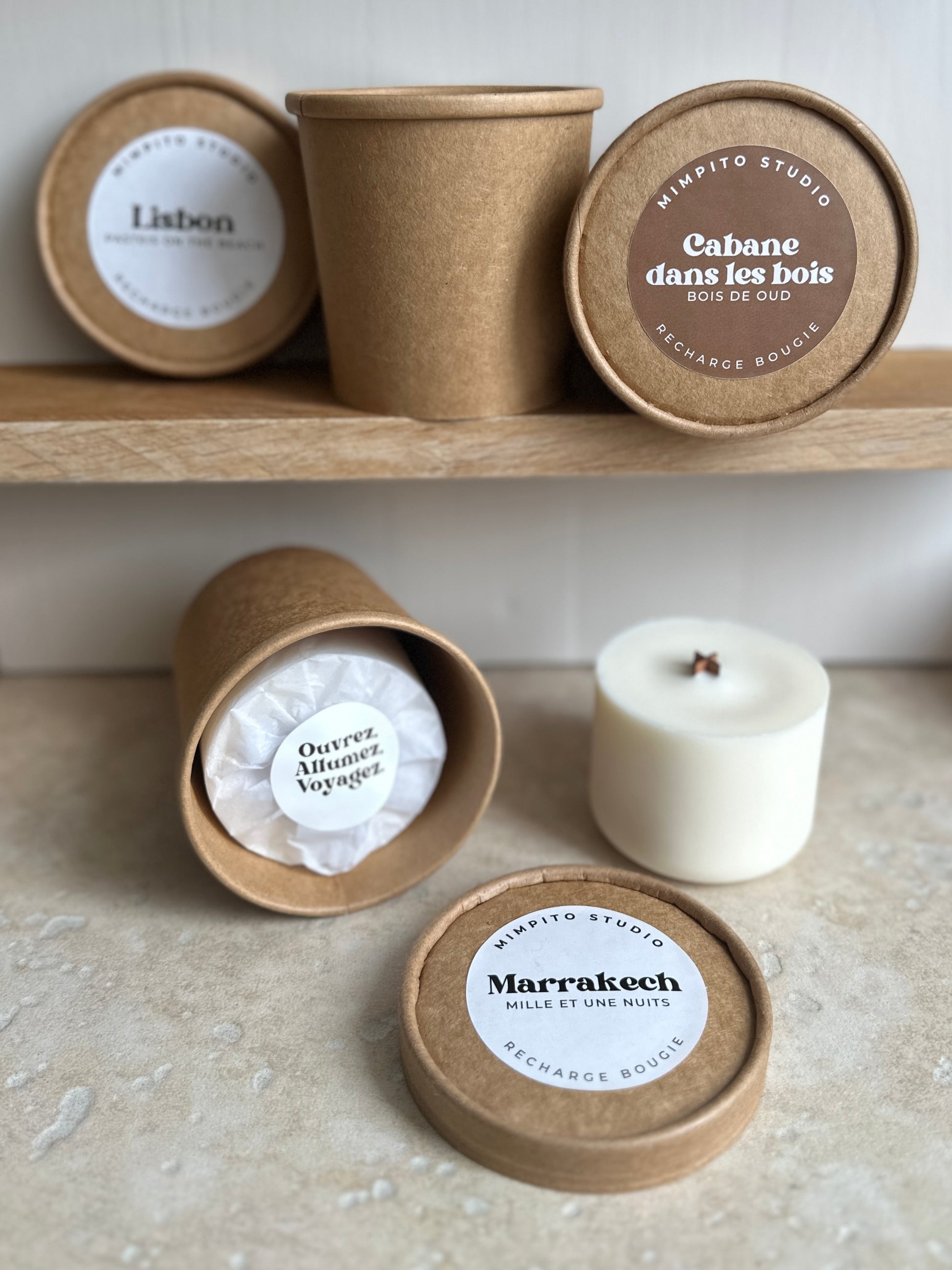 Les recharges bougies pour pots Liora et Daisy
