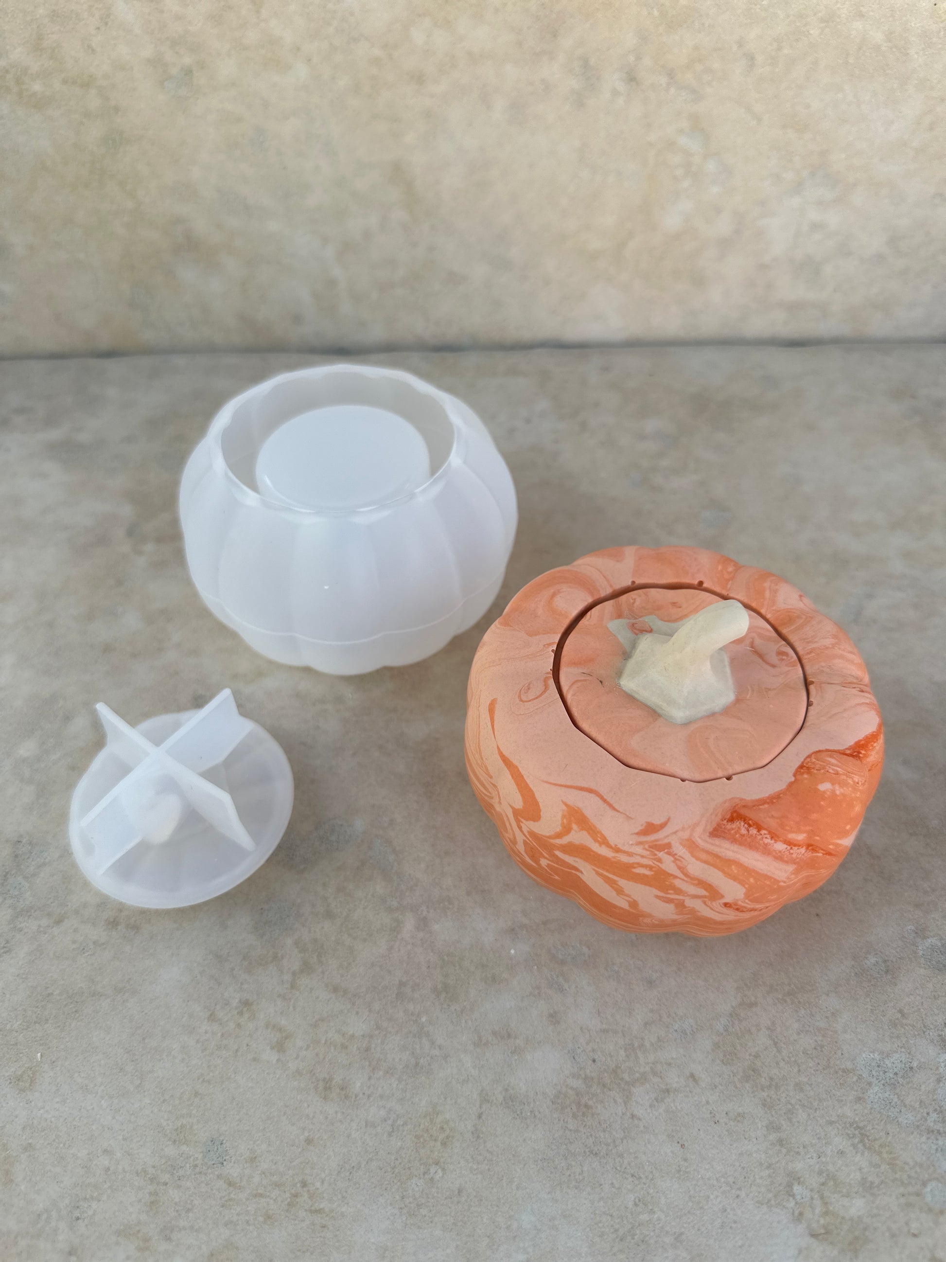 Moule silicone pot citrouille 