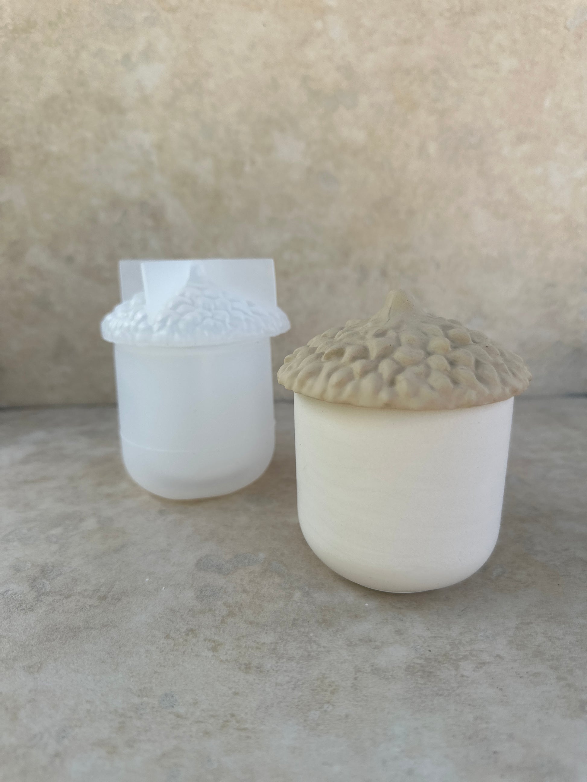 Moule silicone pot gland pour création Jesmonite