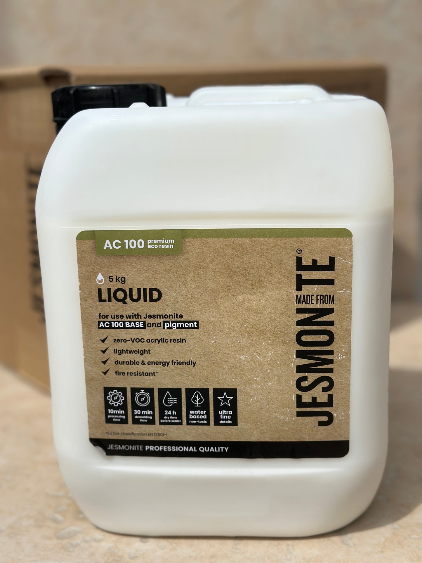 Pack Jesmonite AC100 5kg liquide + 12,5kg poudre