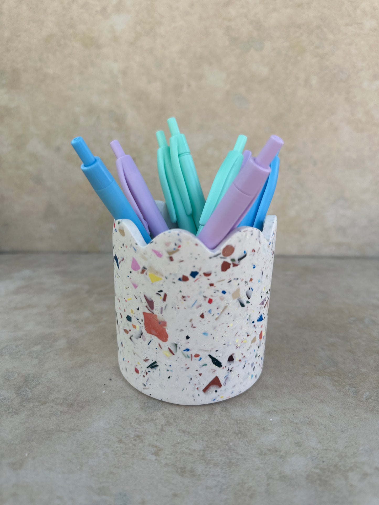 Pot Liora terrazzo multicolore