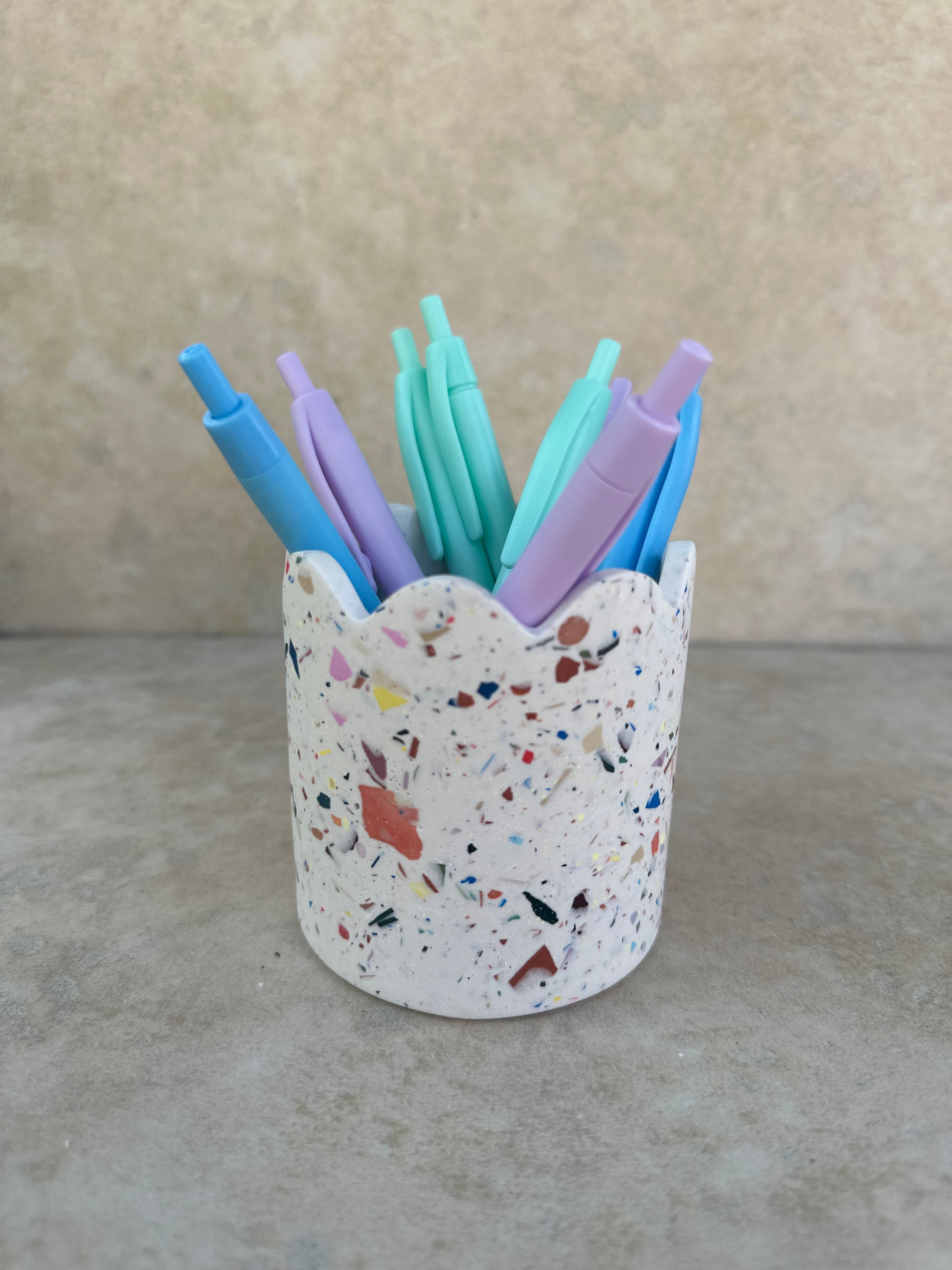Pot Liora terrazzo multicolore