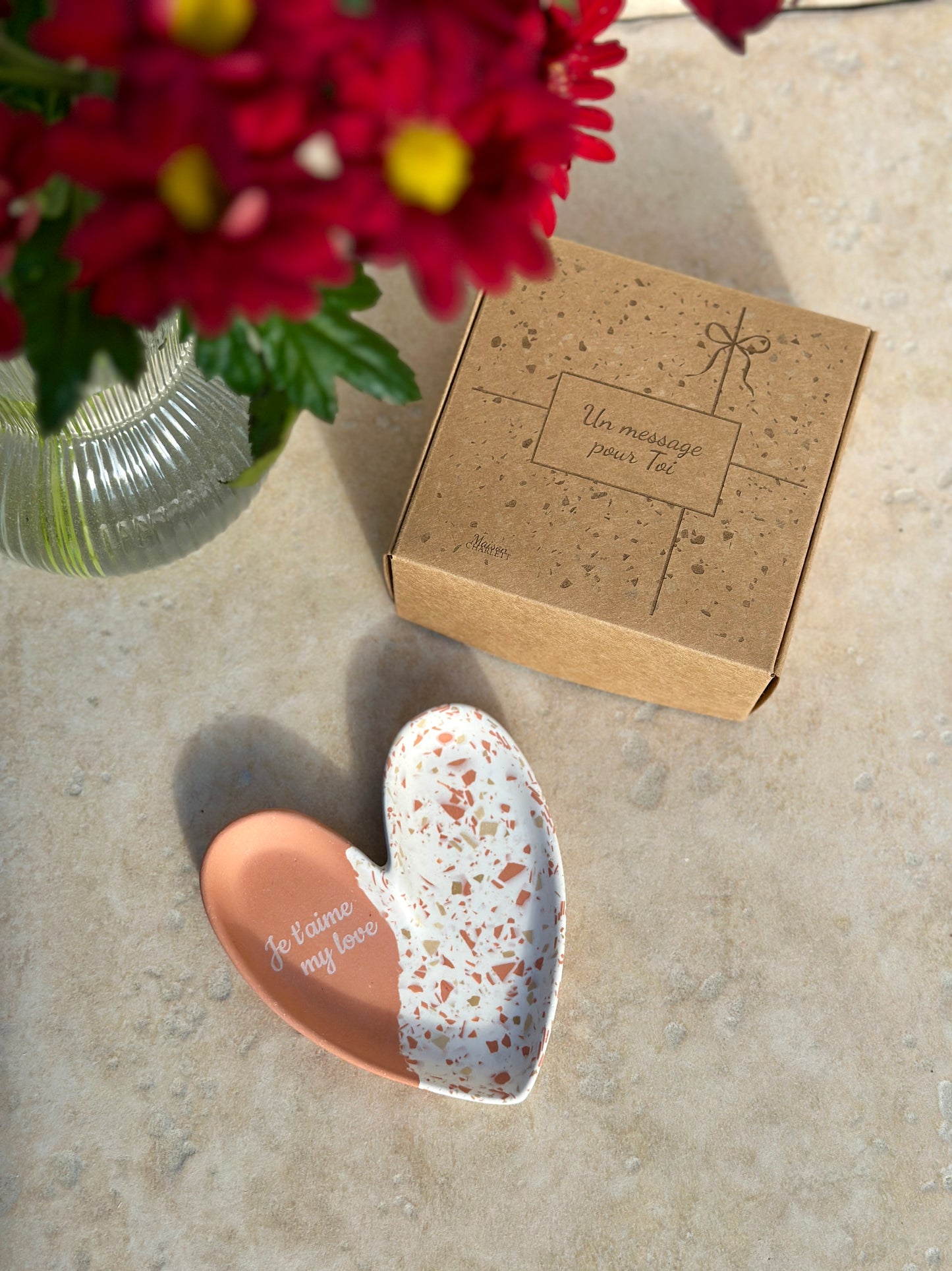 coupelle cœur terracotta à personnaliser