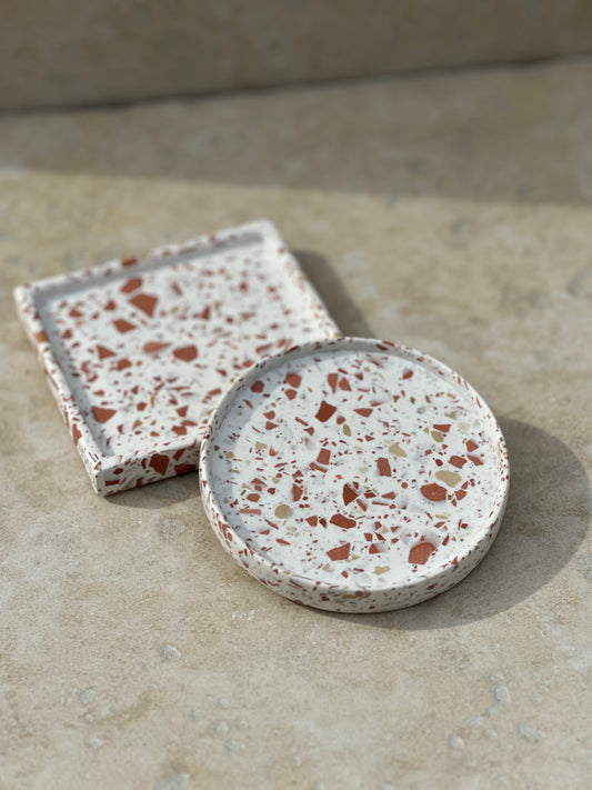 Petit plateau ~ Terrazzo Terracotta - Maison Charlett