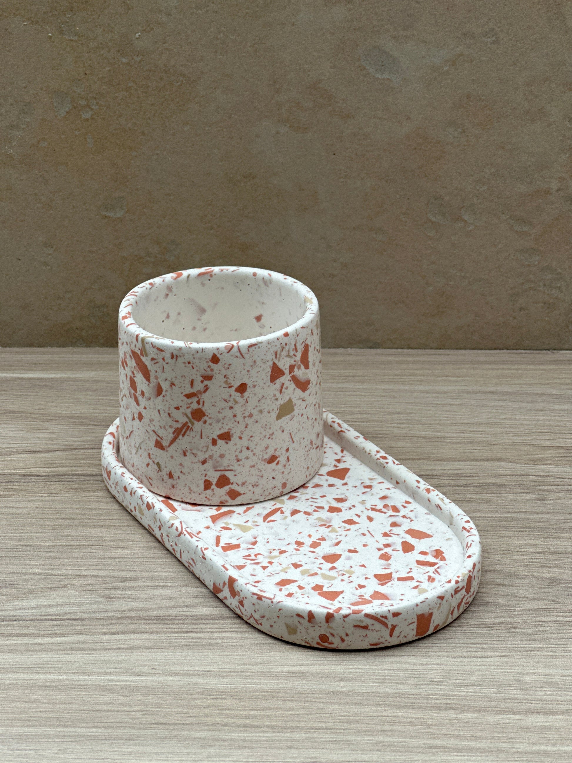 Plateau ovale & Pot ~ Tout Terrazzo - Maison Charlett