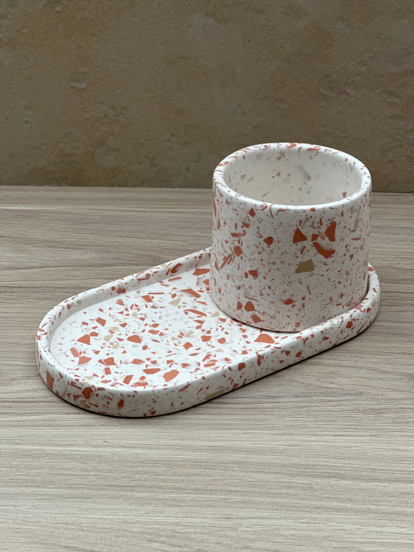 Plateau ovale & Pot ~ Tout Terrazzo - Maison Charlett