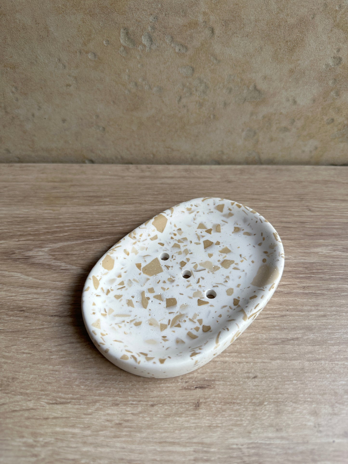 Porte-Savon Alizée ~ Terrazzo Beige - Maison Charlett