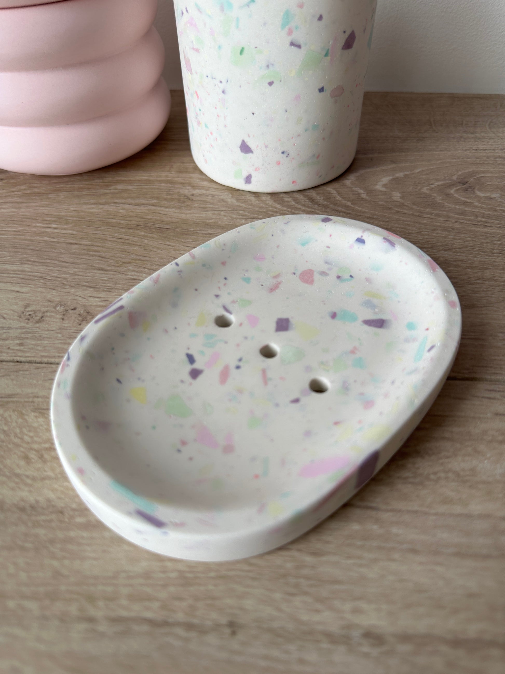 Porte - Savon Alizée ~ Terrazzo Pastel - Maison Charlett