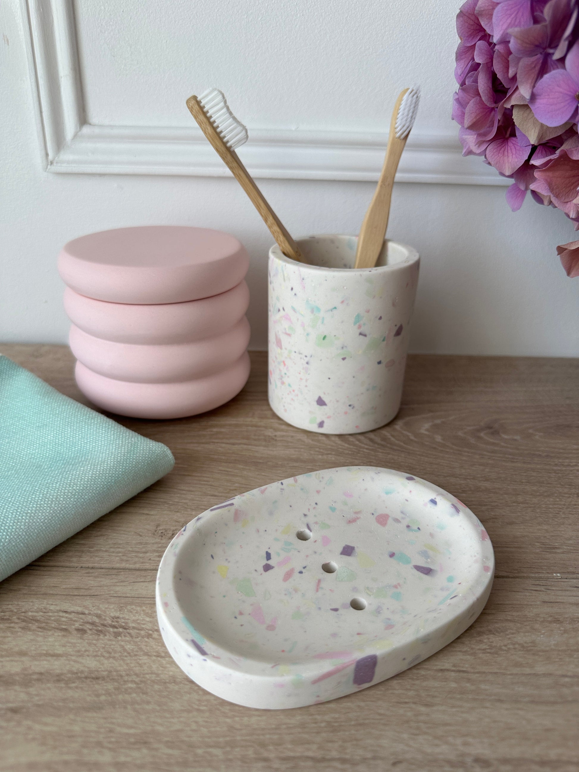 Porte - Savon Alizée ~ Terrazzo Pastel - Maison Charlett