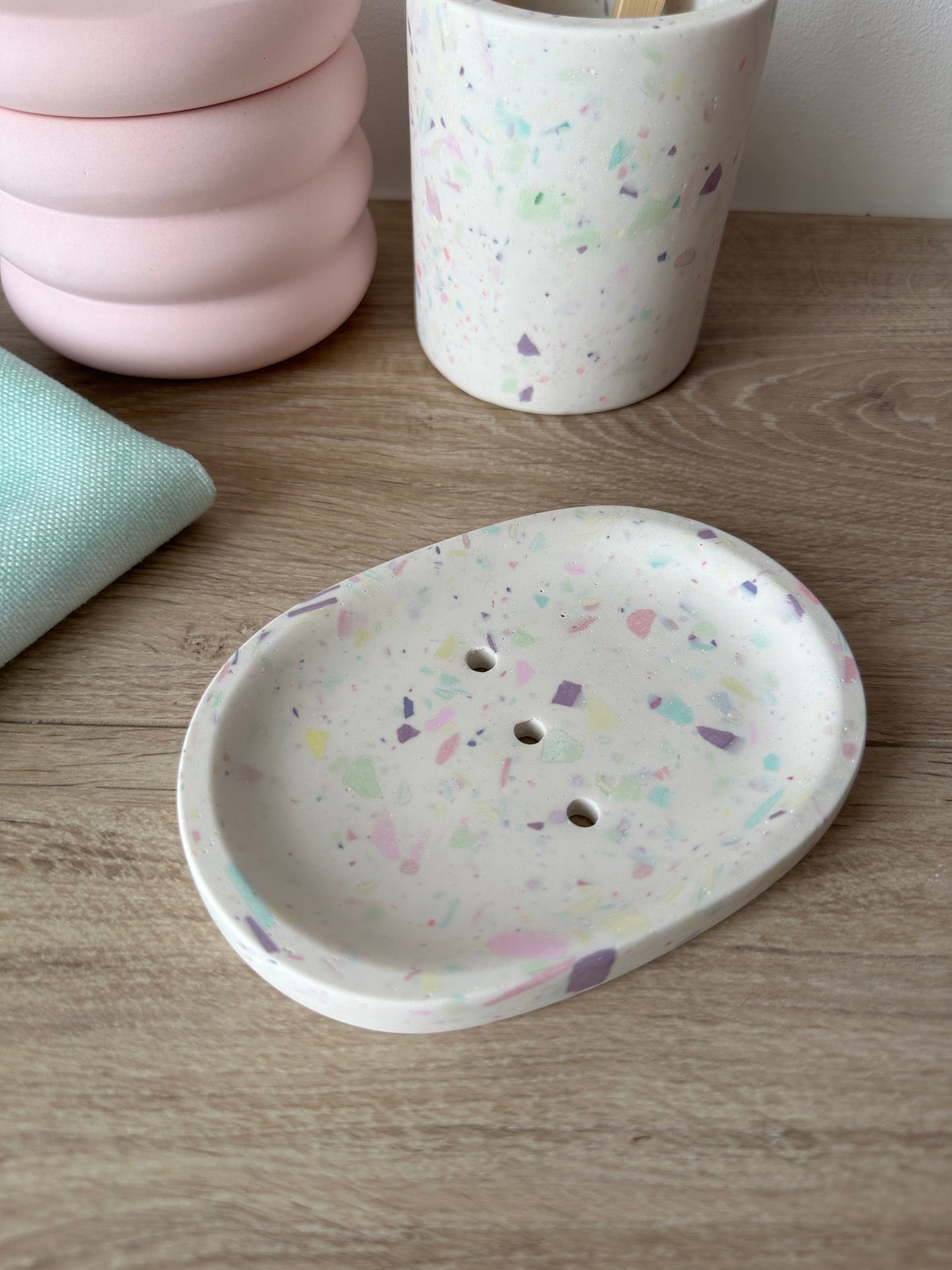 Porte - Savon Alizée ~ Terrazzo Pastel - Maison Charlett